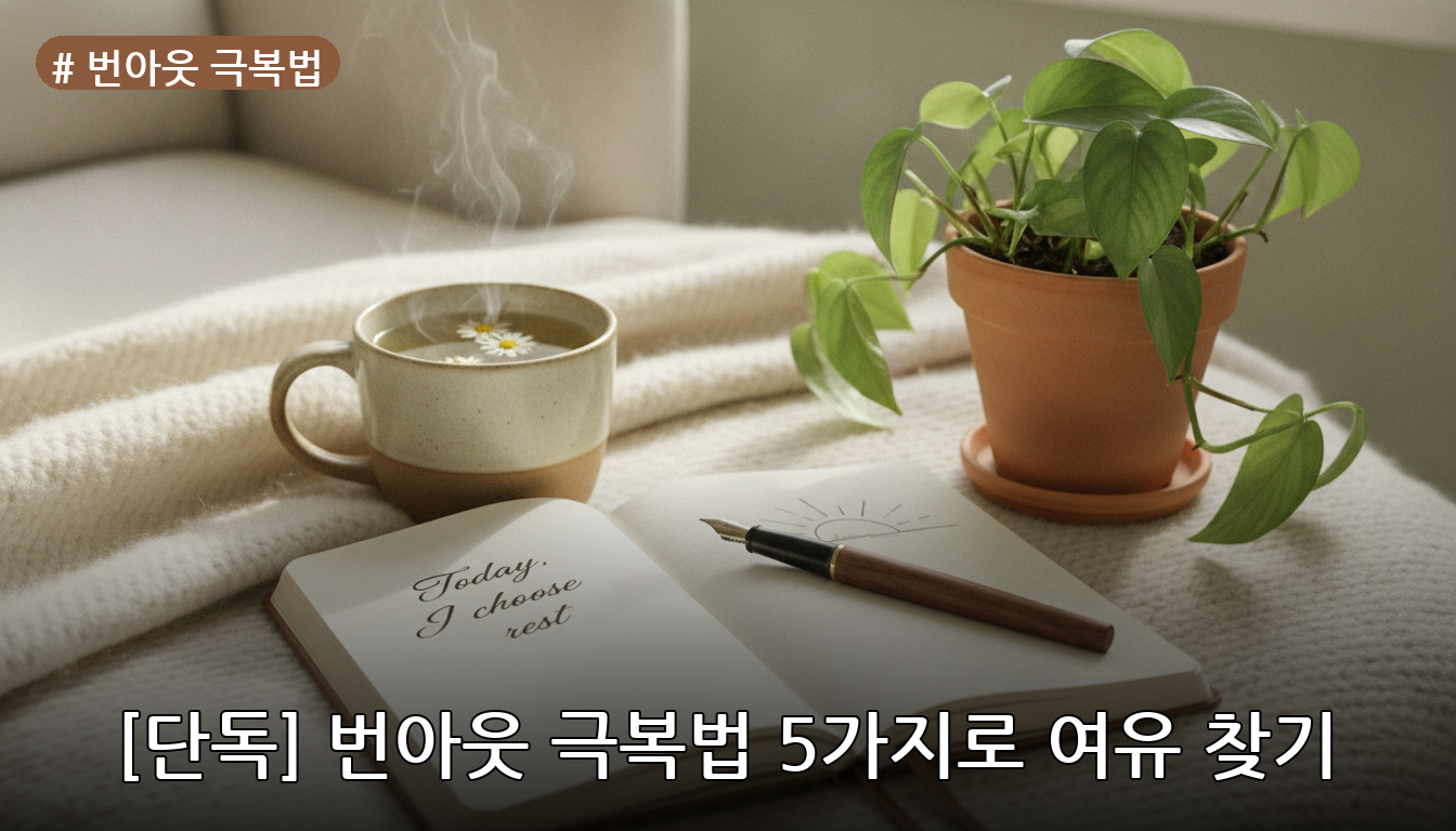 번아웃 극복법 대표 이미지