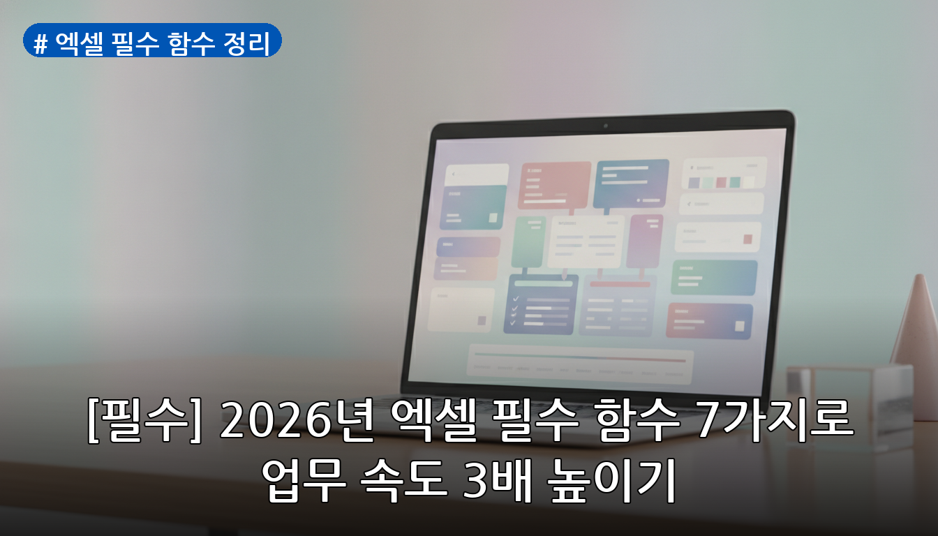 엑셀 필수 함수 정리 대표 이미지