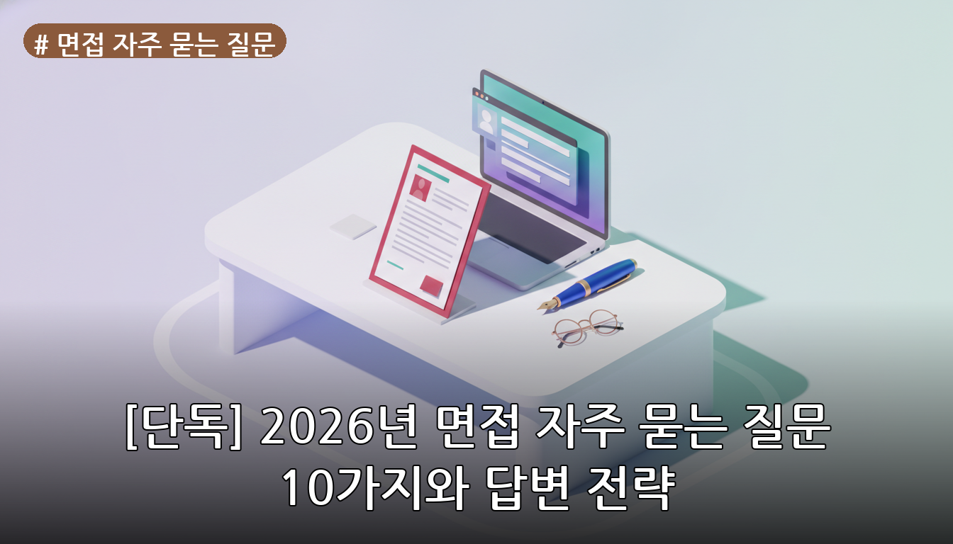 면접 자주 묻는 질문 대표 이미지