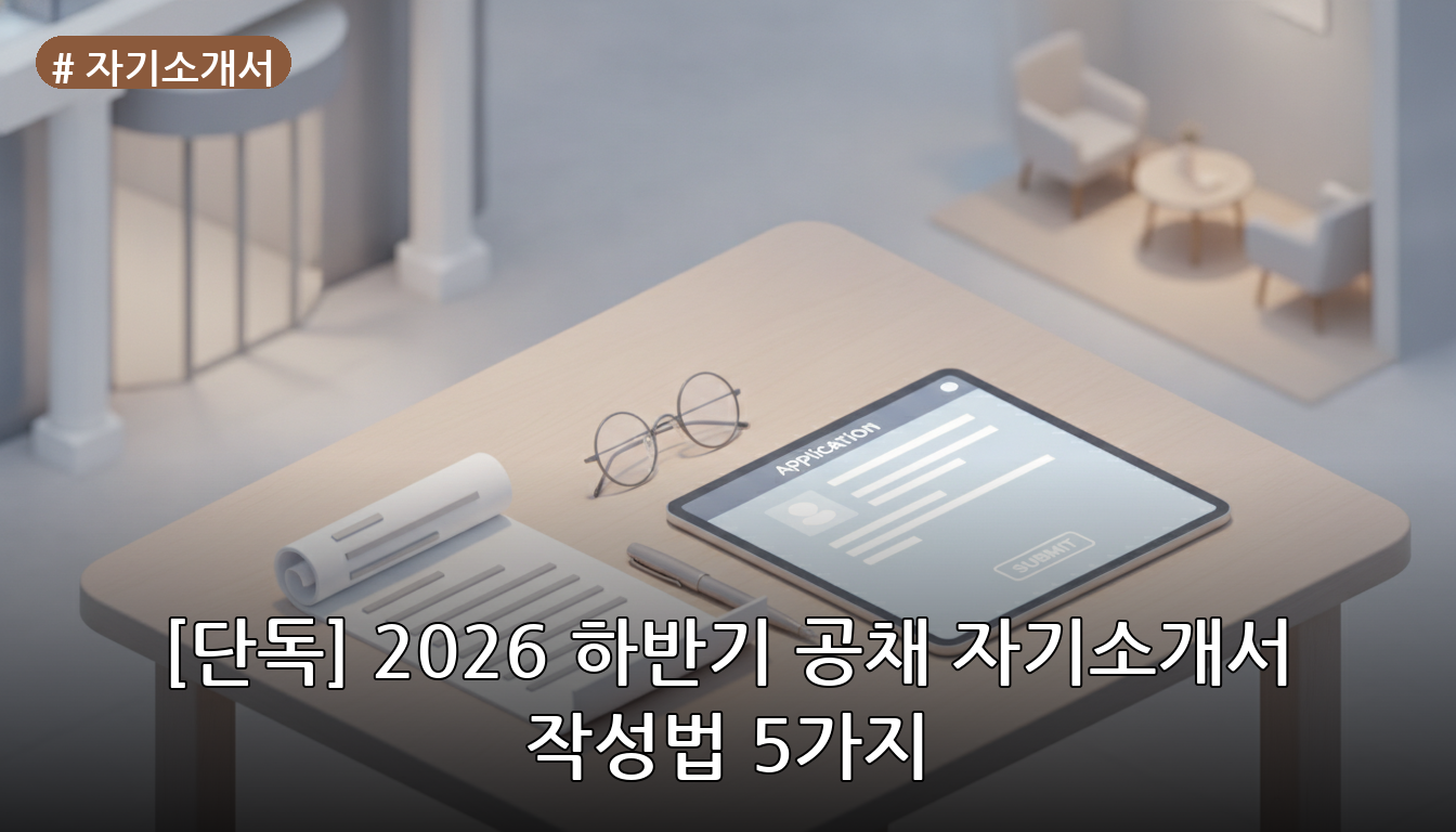 자기소개서 대표 이미지