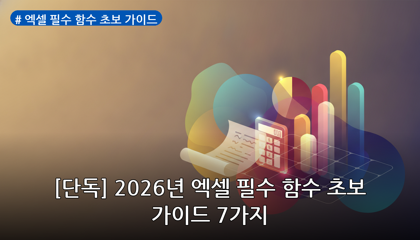엑셀 필수 함수 초보 가이드 대표 이미지