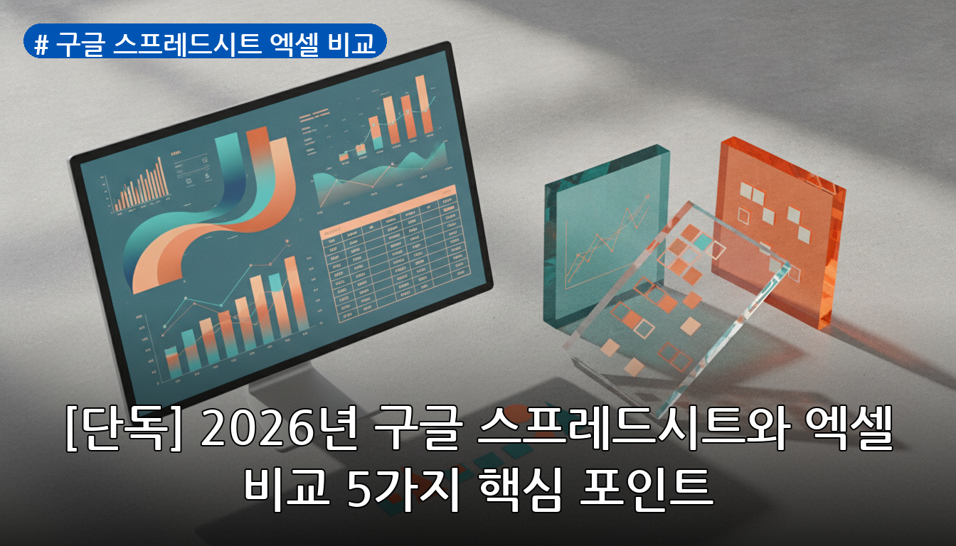 구글 스프레드시트 엑셀 비교 대표 이미지