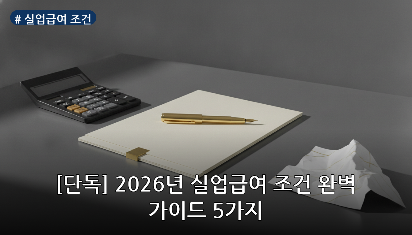 실업급여 조건 대표 이미지