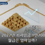 ** 2027년 최저임금 대표 이미지