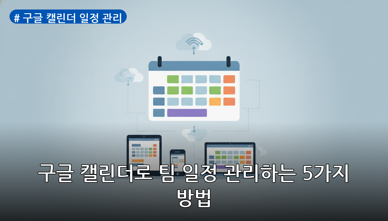 구글 캘린더 일정 관리 대표 이미지