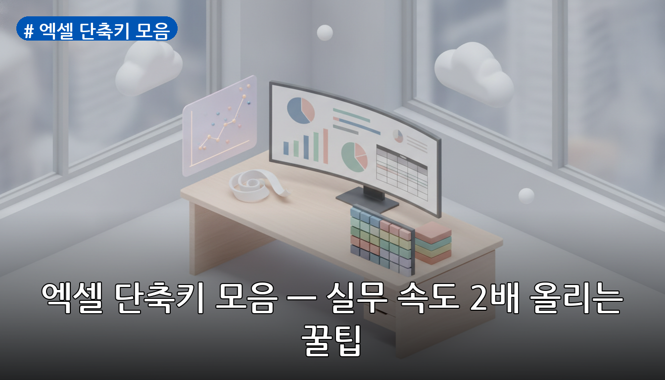 엑셀 단축키 모음 대표 이미지
