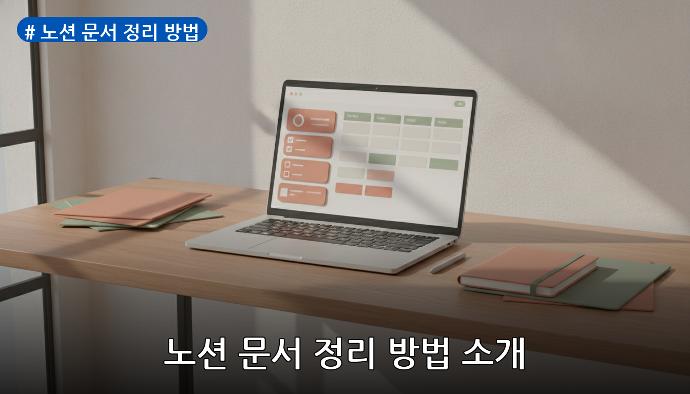 노션 문서 정리 방법 대표 이미지
