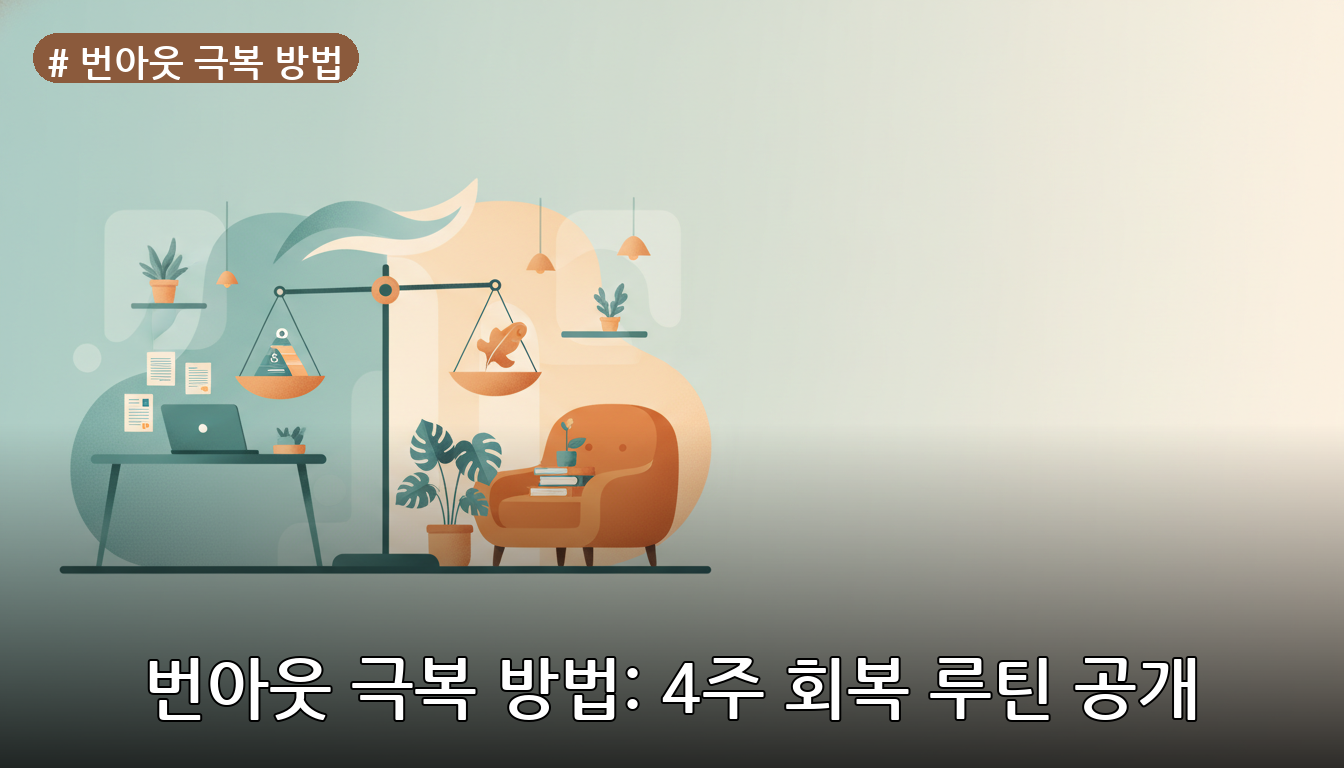 번아웃 극복 방법 대표 이미지