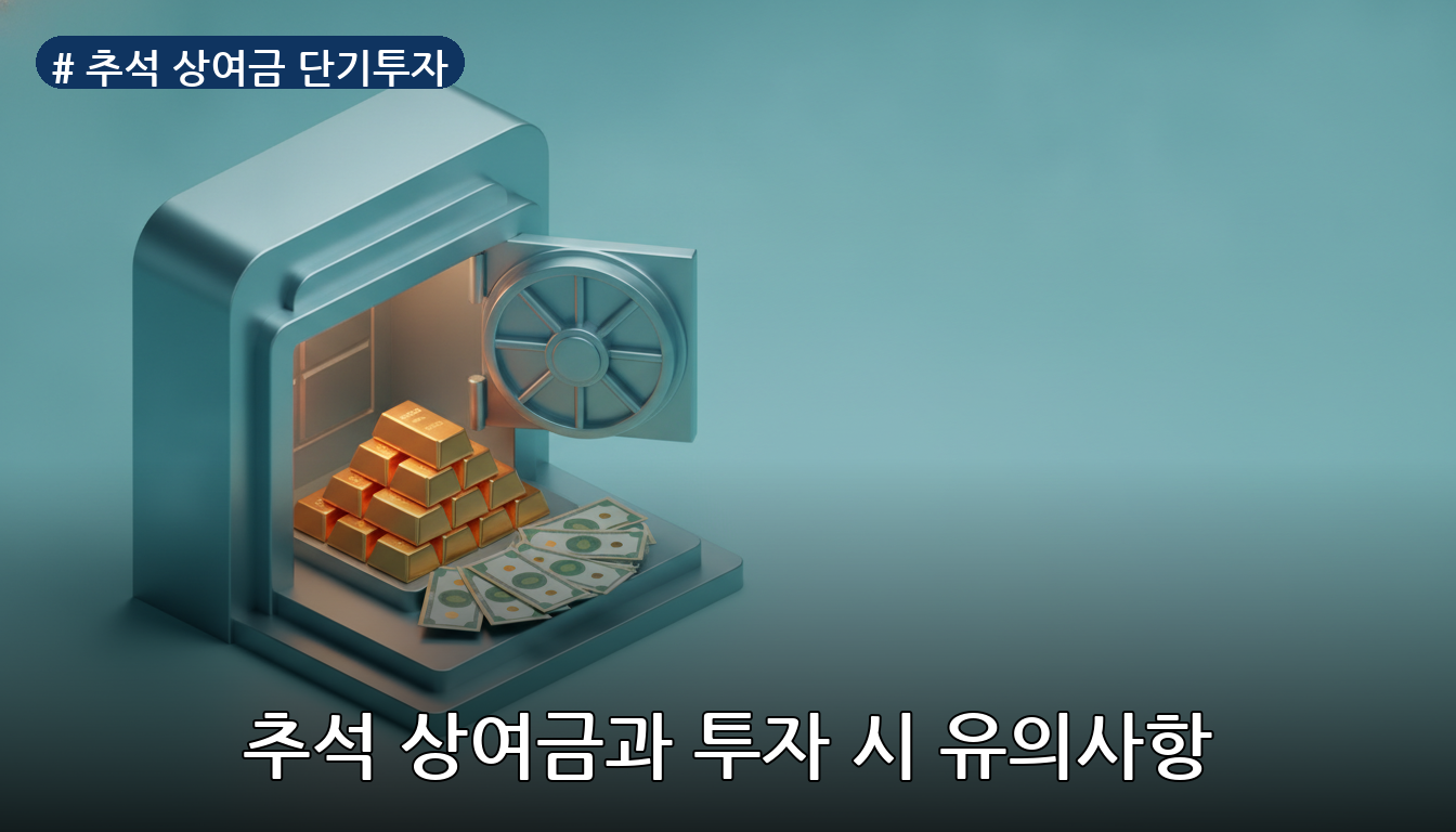 추석 상여금 단기투자 대표 이미지