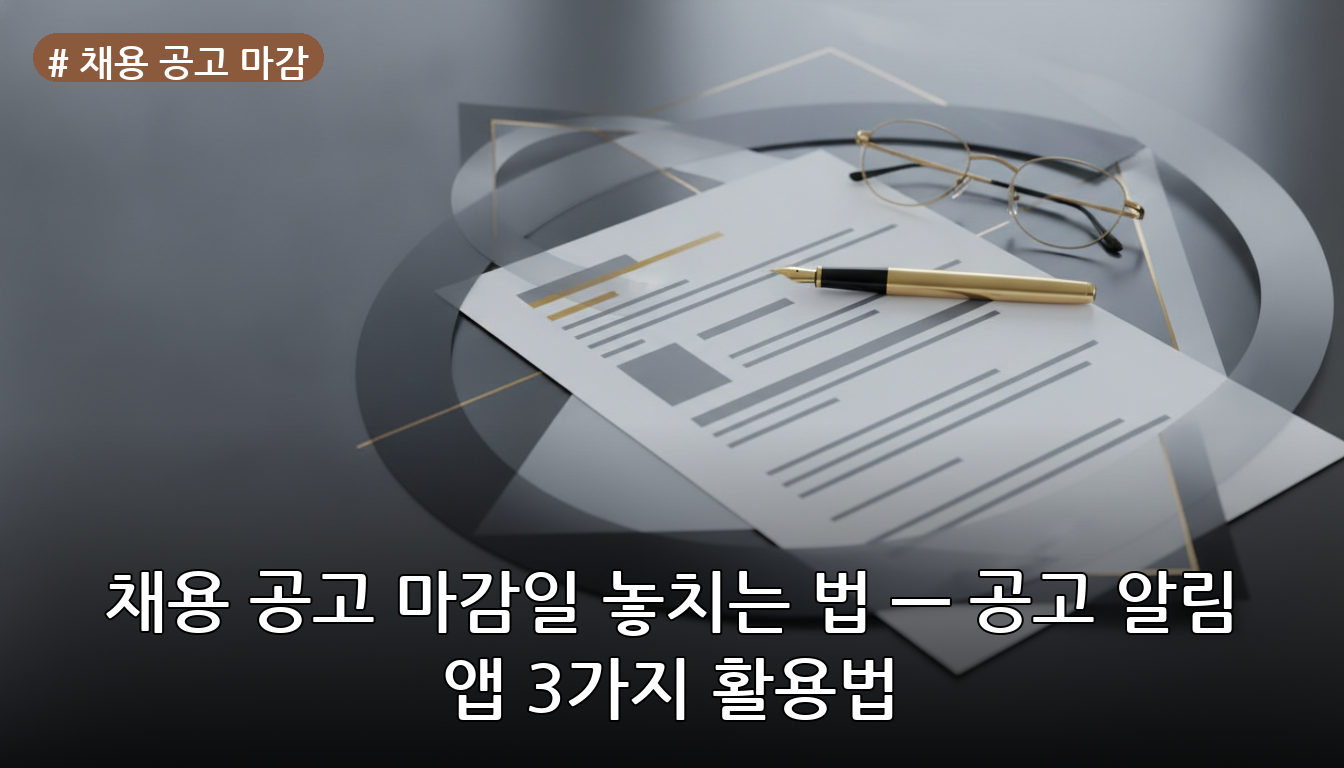 채용 공고 마감 대표 이미지