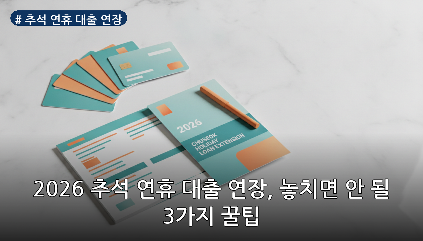추석 연휴 대출 연장 대표 이미지