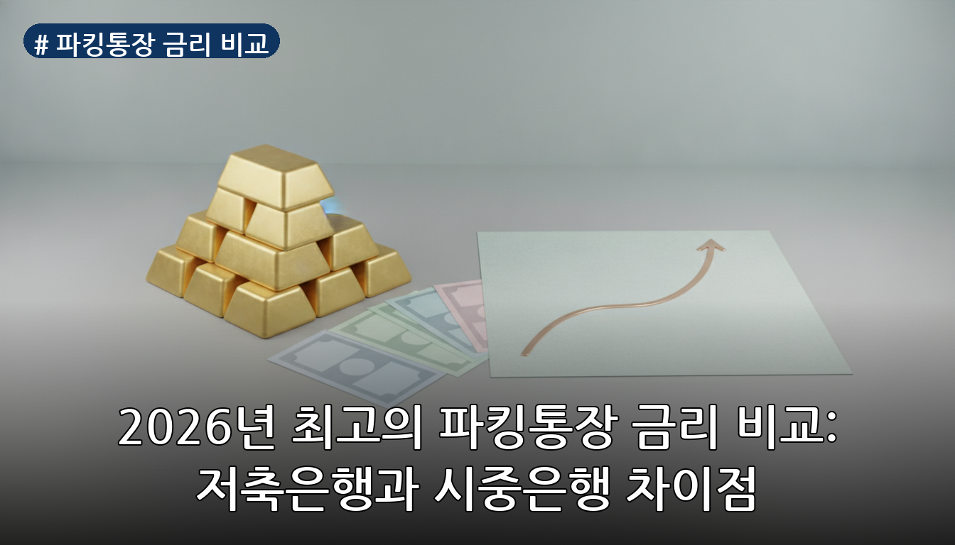 파킹통장 금리 비교 대표 이미지