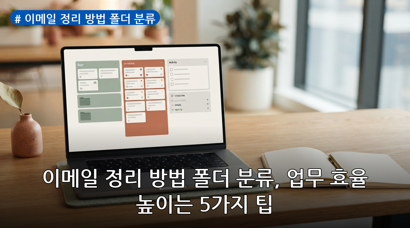 이메일 정리 방법 폴더 분류 대표 이미지