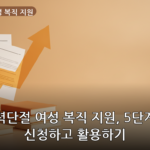 경력단절 여성 복직 지원 대표 이미지