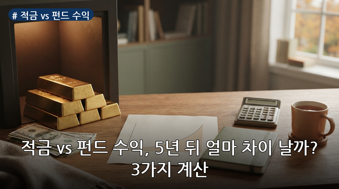 적금 vs 펀드 수익 대표 이미지