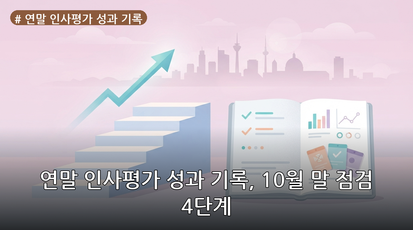 연말 인사평가 성과 기록 대표 이미지