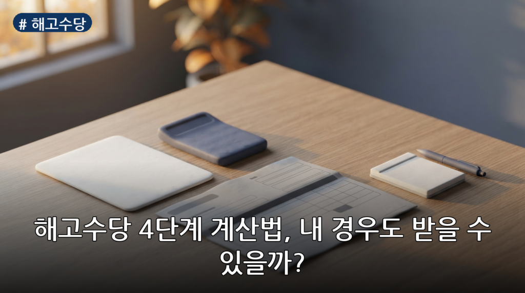 해고수당 4단계 계산법, 내 경우도 받을 수 있을까?