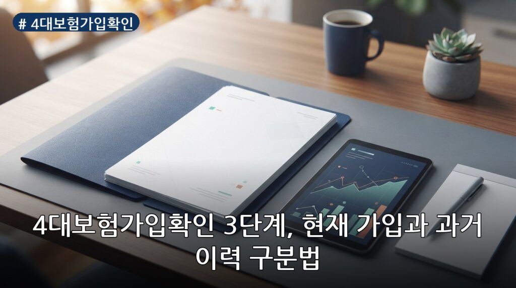 4대보험가입확인 3단계, 현재 가입과 과거 이력 구분법